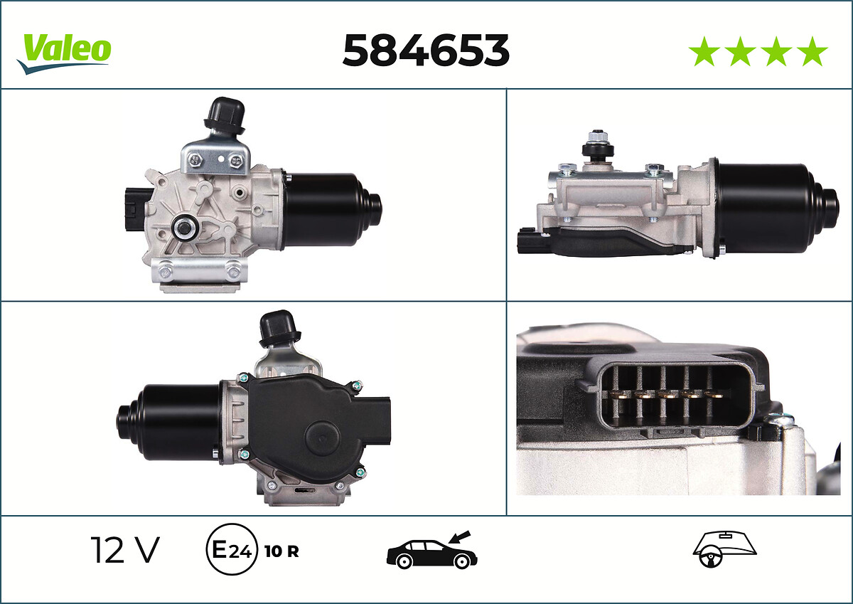 Moteur d'essuie-glace VALEO 584653